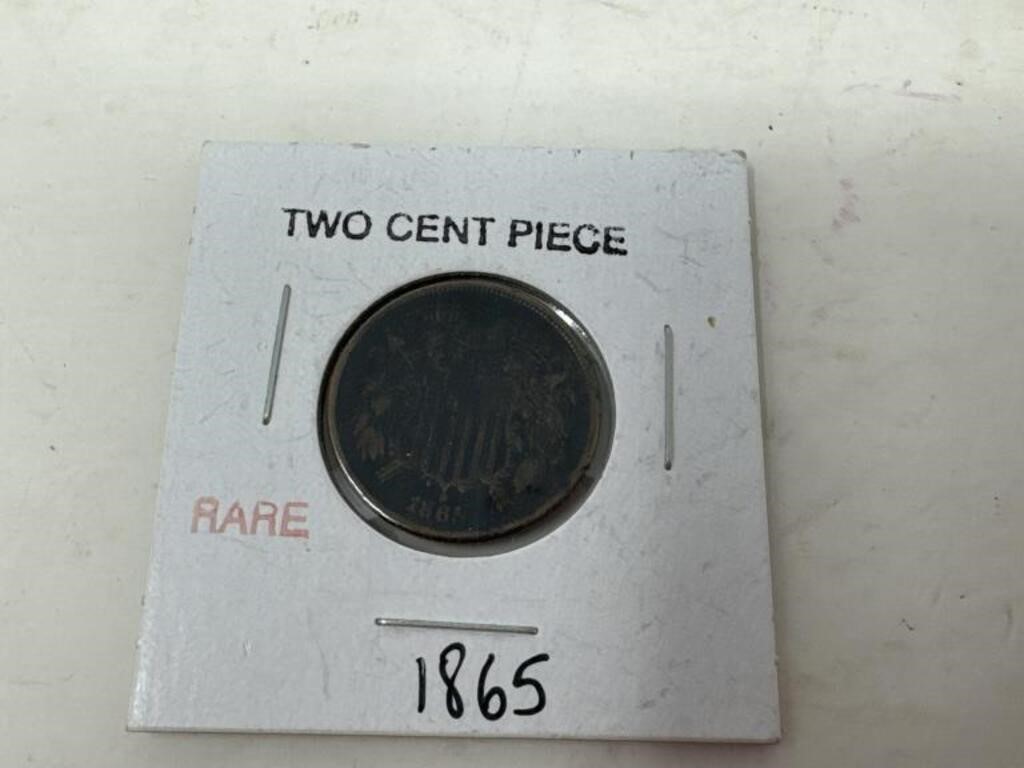 Coin- 1865 Two Cent Piece