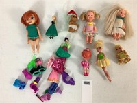 ASSORTED DOLLS & CLOTHING