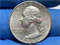 1963 Washington Quarter (90% silver)