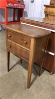 2 DRAWER FILE CABINET & WOOD SIDE TABLE