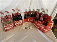 8 Double-Cola & 12 Coke Glass Bottles NOTES
