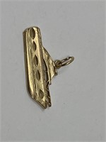 Stamped 14K Yacht Boat Charm Pendant