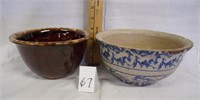 2 crock bowls