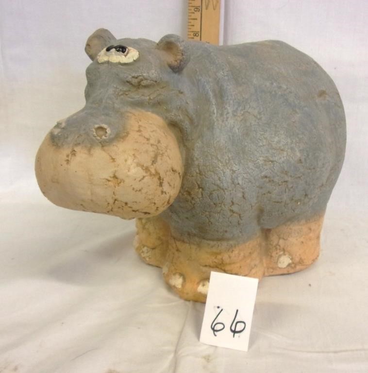 pottery hippo