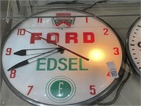 Ford Edsel Lighted Clock