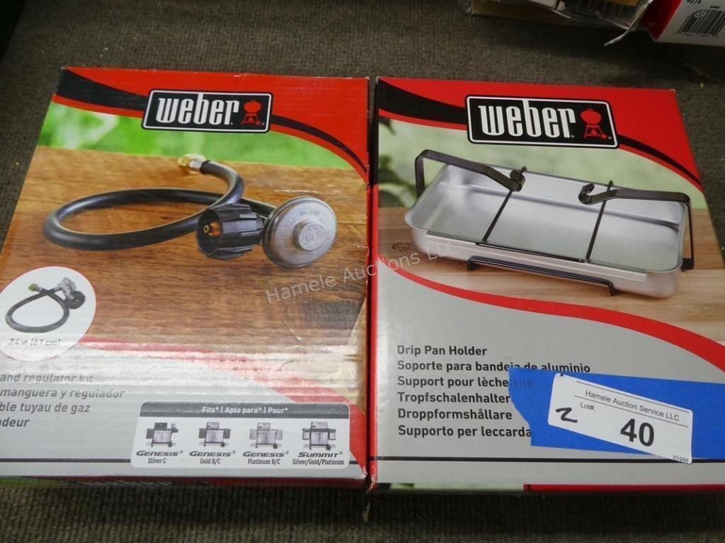Weber Drip Pan Holder and Regulator Kit