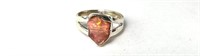 Sterling Fire Opal Ring (Gorgeous) 3 Grams