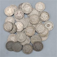 (40) 1912 Liberty V Nickels