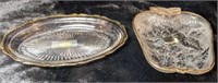 Hazel Atlas  1960's candy dishes 24k gold trim.