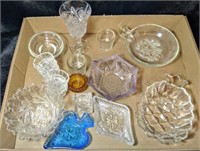 Lot of various glass pieces