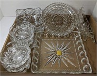 Lot of vintage glass various dishes