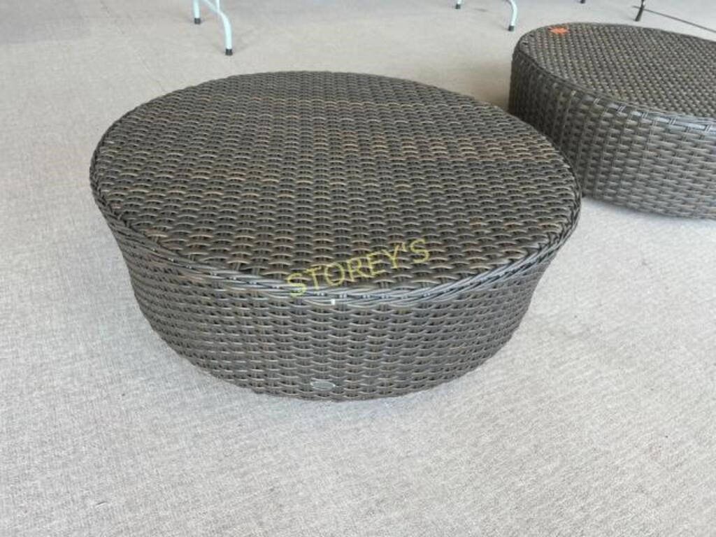 Ratana Wicker Patio Coffee Table - 40 x 12