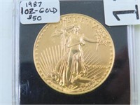 1987 Liberty $50 Gold Coin, 1 oz.***TAX EXEMPT***