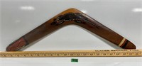 Vtg Aboriginal Handcrafted Boomerang