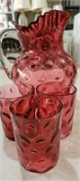 Vintage Fenton Cranberry Art Glass