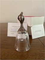 The Franklin Mint 1976 Silver & Crystal Bell