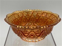 Carnival Glass Marigold Hobstar Bowl