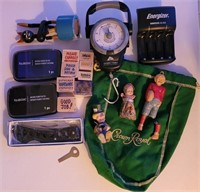 Knife, Stamps, Old Toys, Scale & Charger