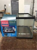 Two aquariums with accessories