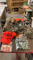 Hunting apparel: hats, gloves, masks
