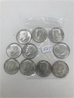 10 - 1964 Kennedy Silver Halves