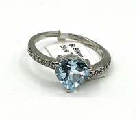 Sterling Silver Natural Blue Topaz (2.26ct)With