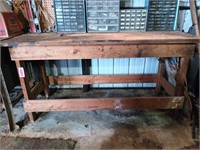 Wood work table 36x28x72