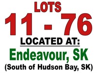 LOTS 11 - 76 LOCATED AT: Endeavour, Sk