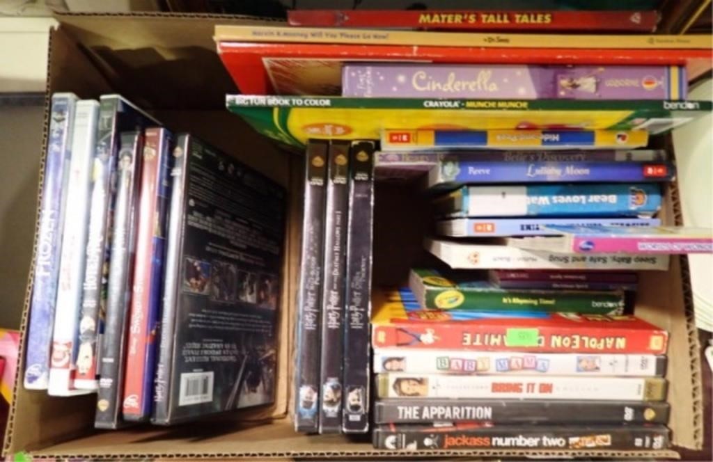 DVDs & CHILDREN'S BOOKS