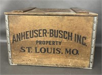 1976 Anheuser-Busch Wood Beer Crate