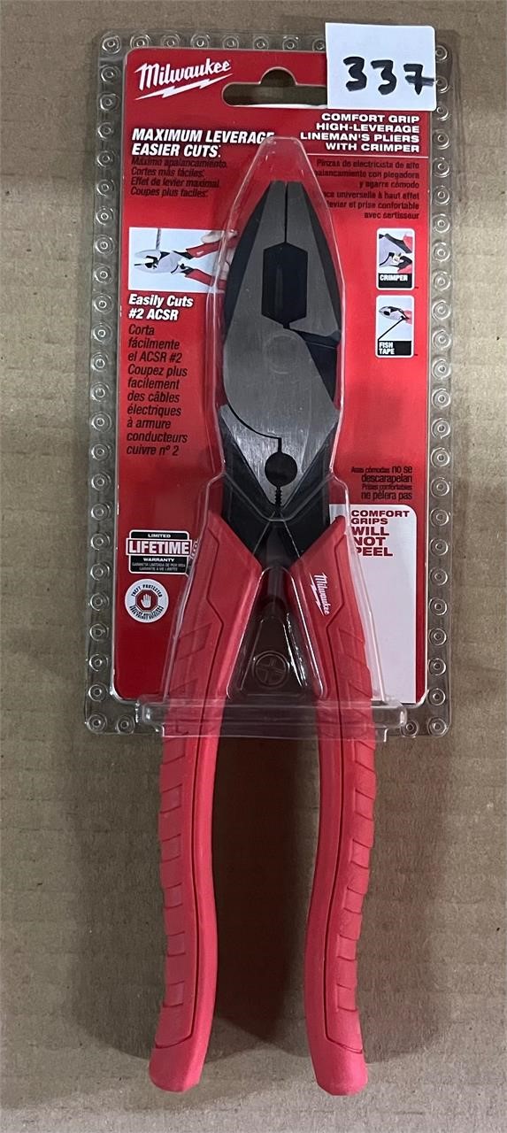 Milwaukee Comfort Grip Pliers w/ Crimper