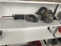 Porter cable circular saw and reciprocating saw