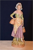 Figure of a Woman Water Carrier- 29" Tall