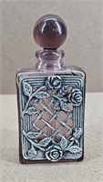 French Victorian Amethyst Perfume Bottle