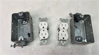 Outlet casings with sockets