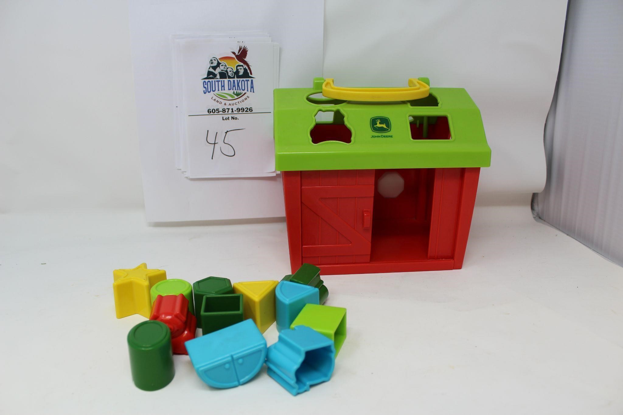 John Deere Toy Blocks and Barn