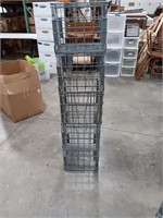 Metal crates, five 11 x 13