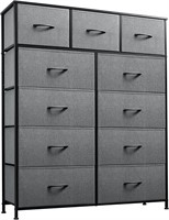 WLIVE 11-Drawer Dresser  Storage Tower  Grey
