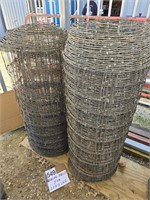 2 PARTIAL ROLLS OF WIRE FENCING 4'H