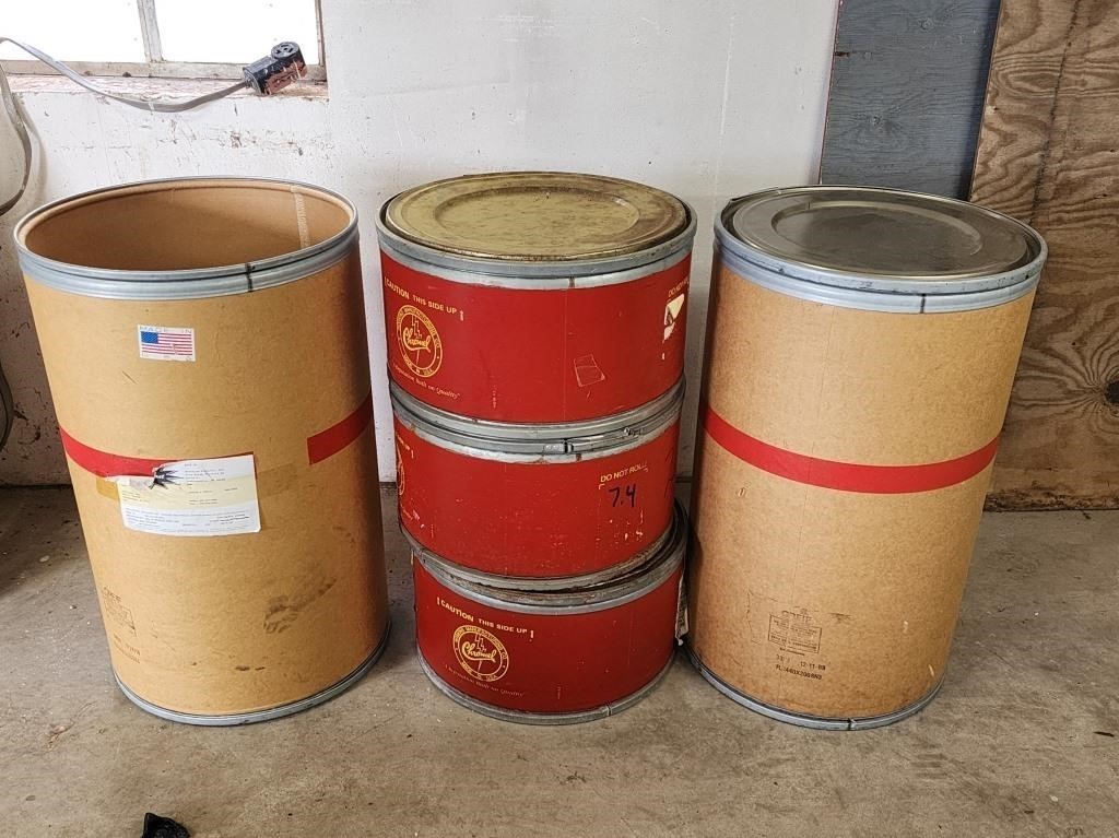 Cardboard Barrels and Tubs