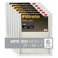 $48  Filtrete 20x24x1 AC Furnace Air Filter  6-Pac