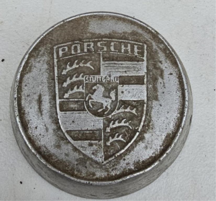 Vintage Metal Porsche Medallion