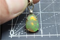 Welo Opal Pendant, Stable, Silver, no stamp