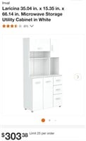 Laricina Microwave Storage Cabinet-White