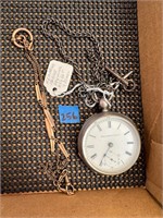 Elgin Pocket Watch 18 Size, Key Wind Set,