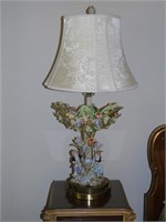 Ornate Capidomonte Lamp w/ Shade