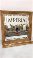 Imperial whiskey mirrored sign.  16x16
