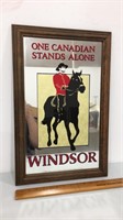 Windsor Canadian “one stands alone” mirrored