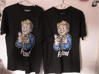 2 NEW  FALLOUT T-SHIRTS SIZE L