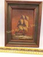 engraving & painting on board by L. Forbes